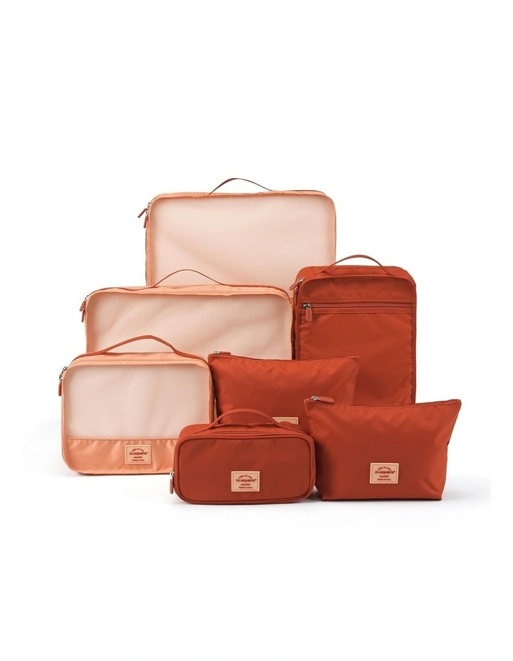 M Square Packing Cubes Travel Organiser Set Red image 1