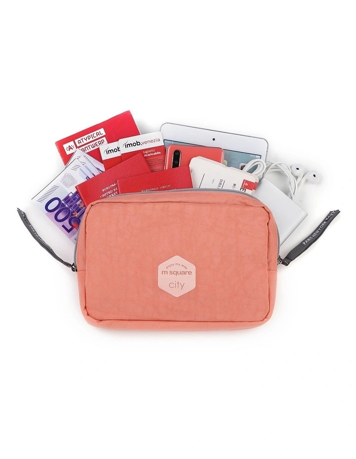 M Square Travel Pouch Organizer Accessory Pink image 4
