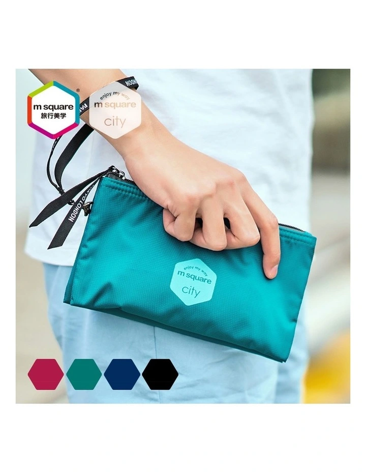 M Square Travel Pouch Organizer Accessory Blue image 3