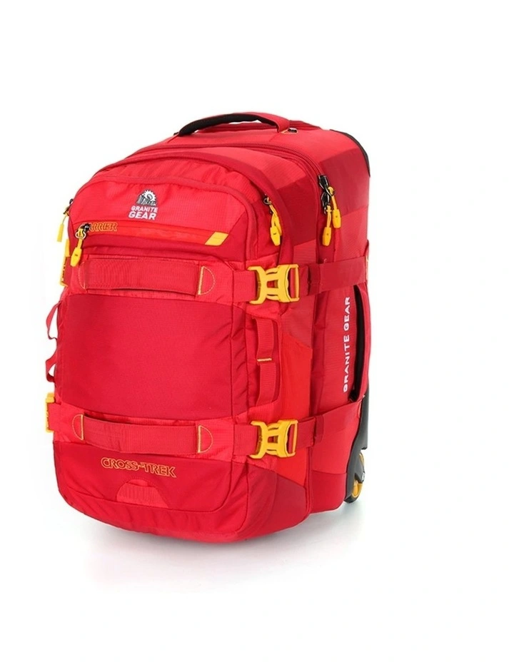 Granite Gear Wheeled Duffel Weekender Gym Travel Bag Red image 3