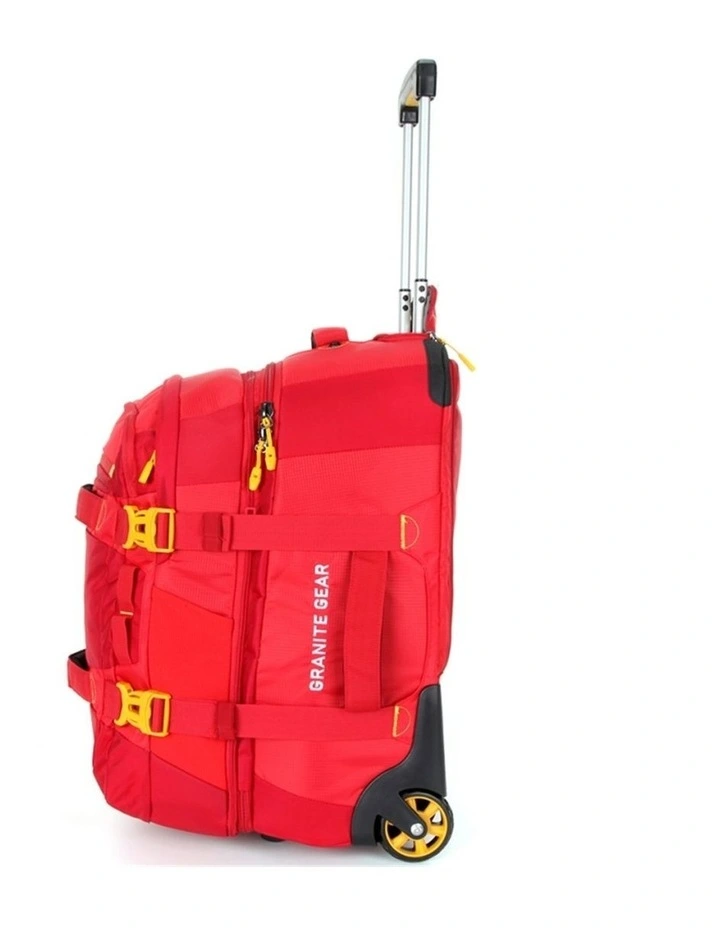 Granite Gear Wheeled Duffel Weekender Gym Travel Bag Red image 4