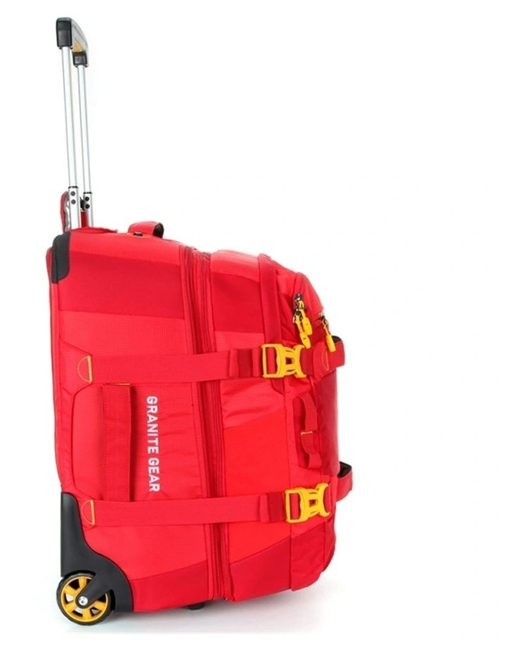 Granite Gear Wheeled Duffel Weekender Gym Travel Bag Red image 5