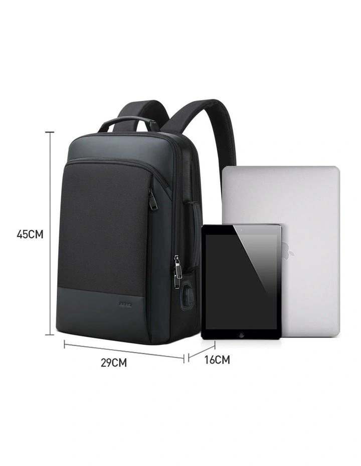 Bopai Anti-Theft Waterproof 15.6 Laptop Backpack Travel Business Work Bag Black image 4