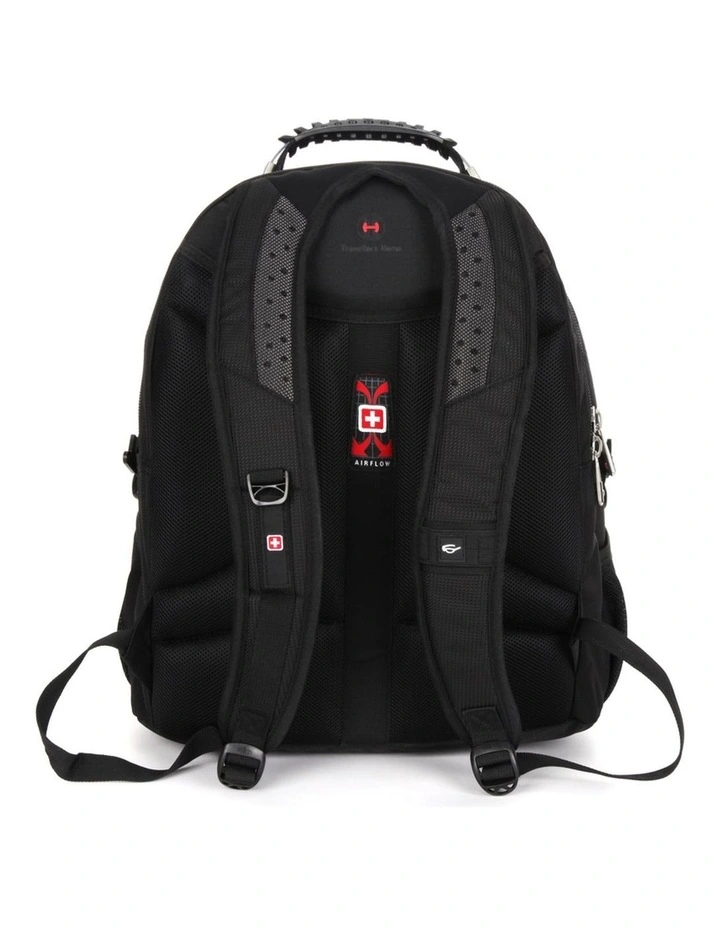 Swisswin Waterproof 17 Laptop Backpack Travel Business Work Bag Black image 3