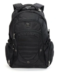 Swisswin Waterproof 17 Laptop Backpack Travel Business Work Bag Black