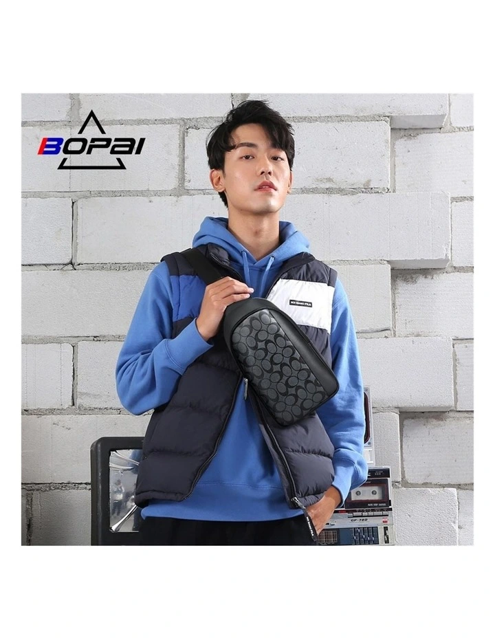 Bopai Waterproof Messenger Travel Work Bag Black image 6