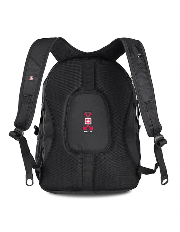 Swisswin Waterproof 15.6 Laptop Backpack Travel Business Work Bag Black image 2