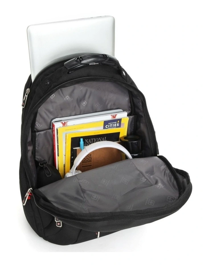 Swisswin Waterproof 17 Laptop Backpack Travel Business Work Bag Black image 4
