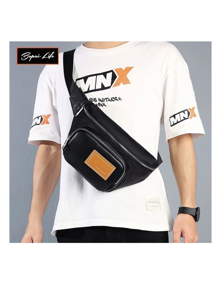 Bopai Shoulder Crossbody Travel Daily Bag Black image 2