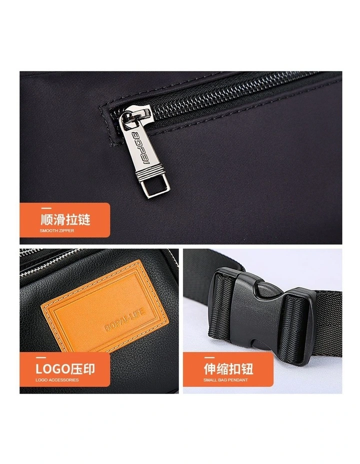 Bopai Shoulder Crossbody Travel Daily Bag Black image 4