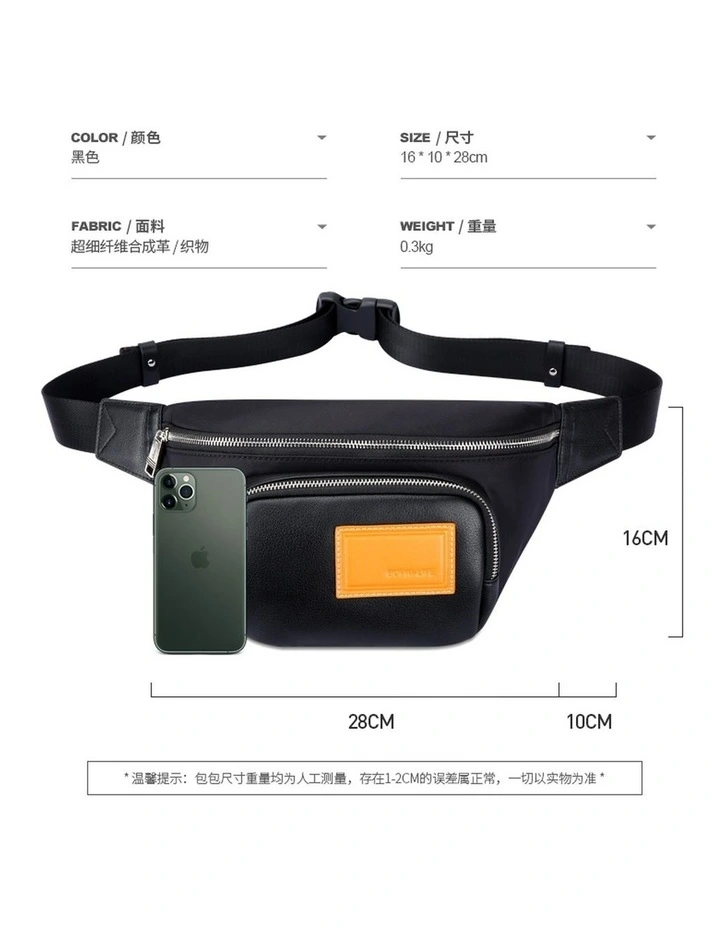 Bopai Shoulder Crossbody Travel Daily Bag Black image 5
