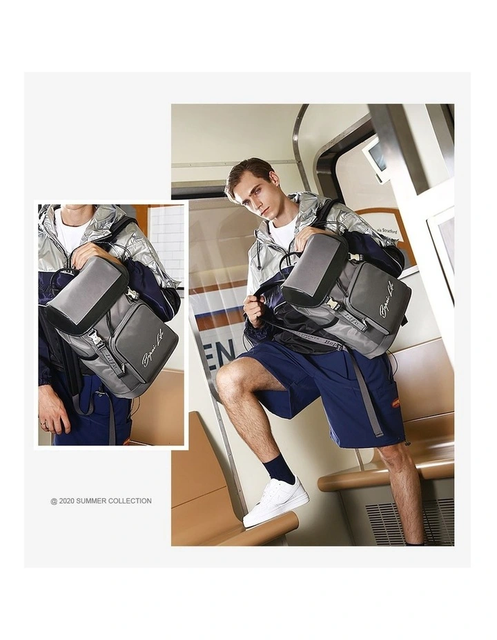 Bopai Waterproof 15.6 Laptop Backpack Travel Business Work Bag Grey image 3