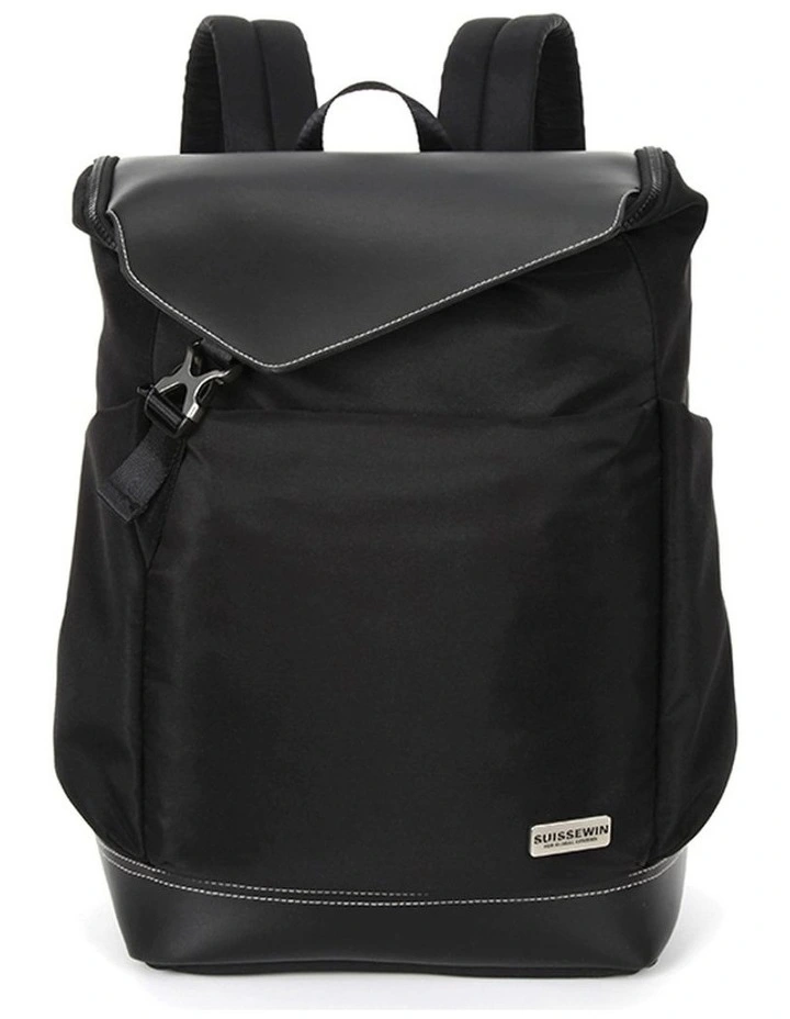 Swiss Waterproof Backpack Travel Business Work Bag Black image 1
