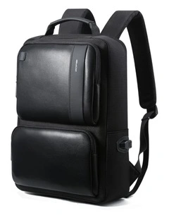 Bopai Anti-Theft Waterproof Laptop Backpack Travel Business Work Bag Black