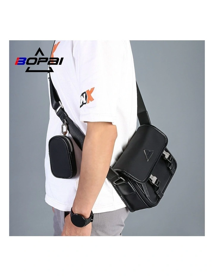 Bopai Waterproof Messenger Travel Work Bag Black image 2