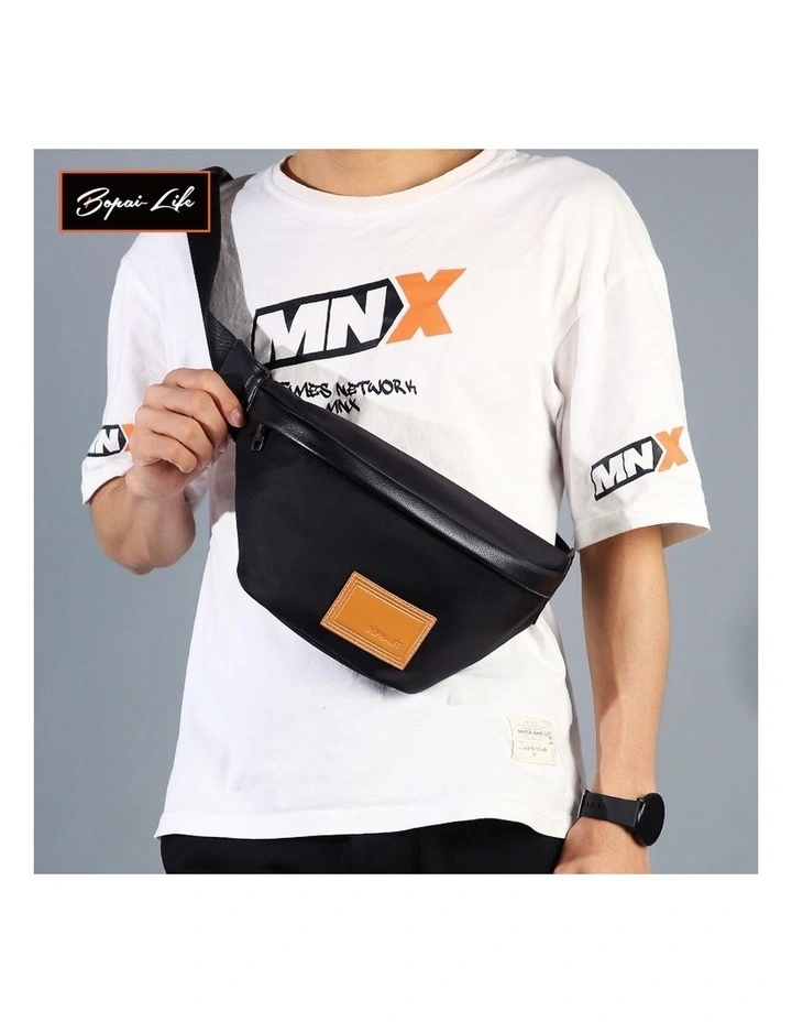 Bopai Shoulder Crossbody Travel Daily Bag Black image 2