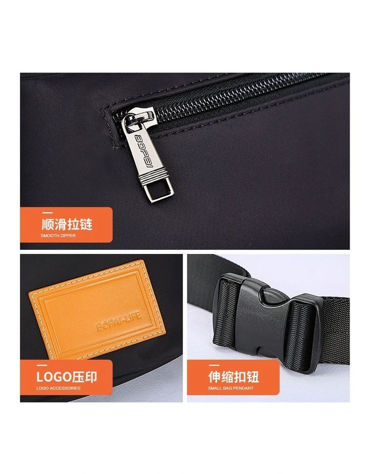 Bopai Shoulder Crossbody Travel Daily Bag Black image 4