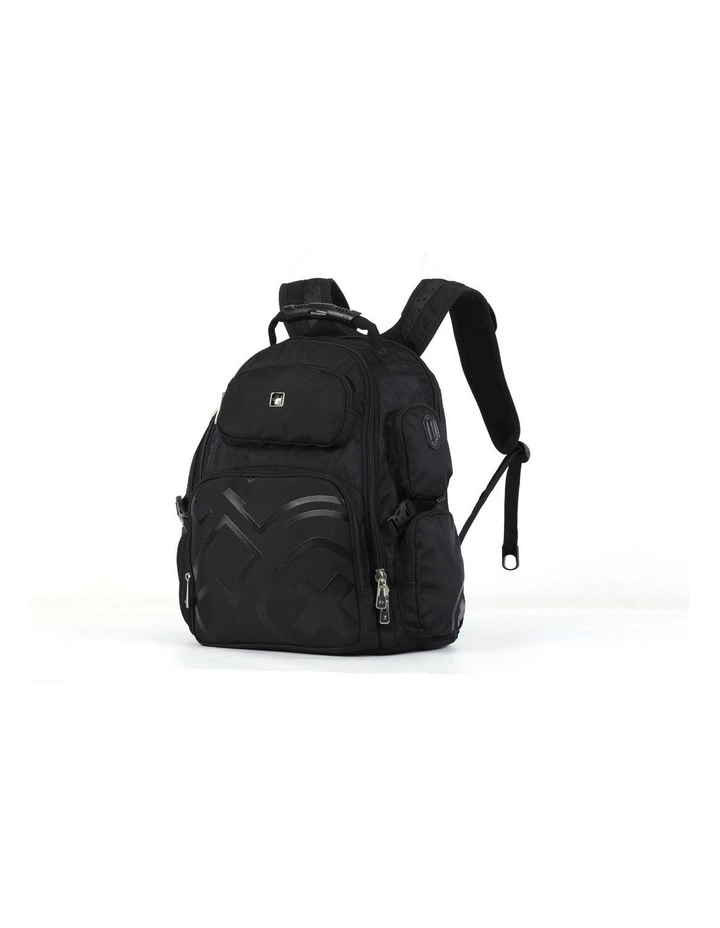 Swisswin Waterproof 15.6 Laptop Backpack Travel Business Work Bag Black image 1