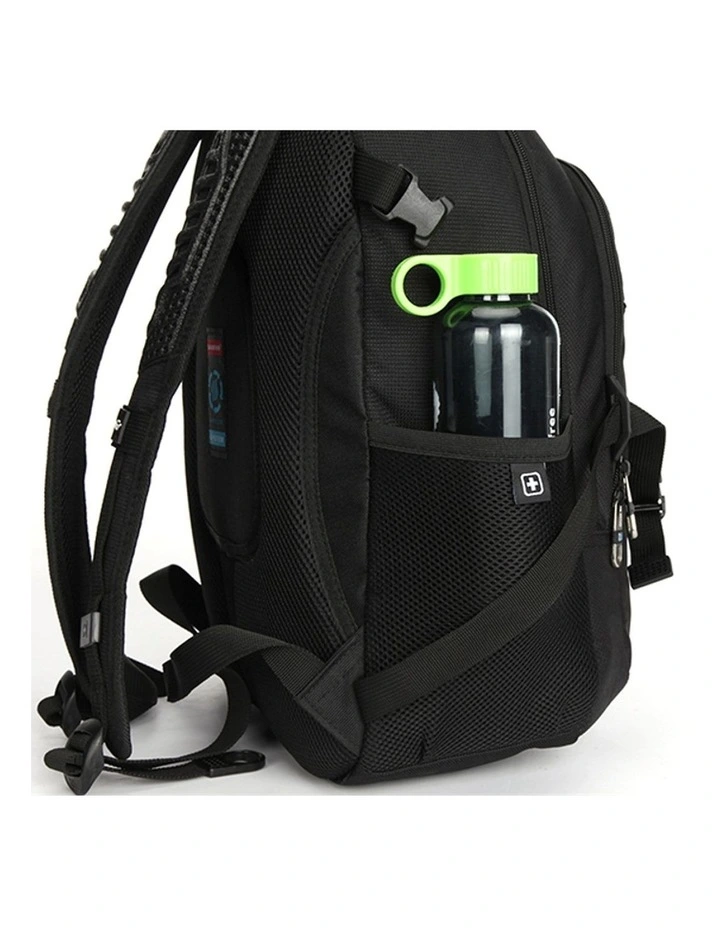 Swiss Waterproof Laptop Backpack Travel Business Work Bag Black image 3