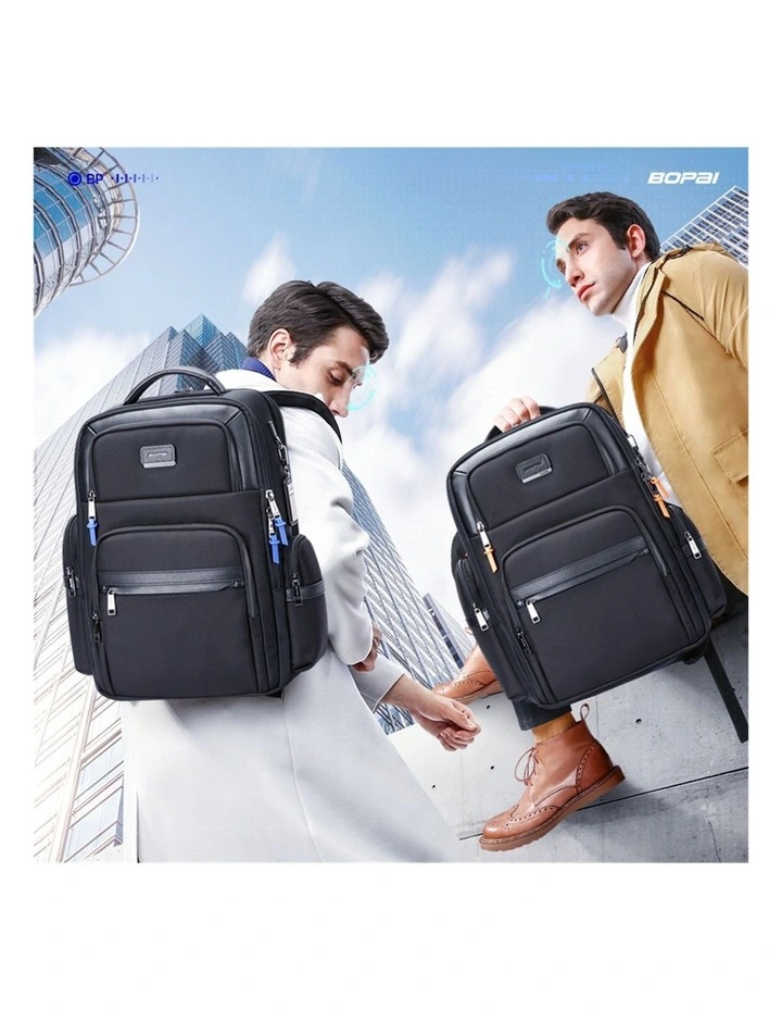 Bopai Anti-Theft Waterproof 15.6 Laptop Backpack Travel Business Work Bag Black image 2