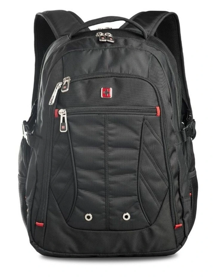 Swisswin Waterproof 15 Laptop Backpack Travel Business Work Bag Black image 1