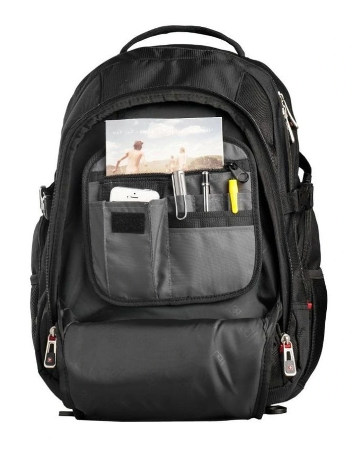 Swisswin Waterproof 15 Laptop Backpack Travel Business Work Bag Black image 3