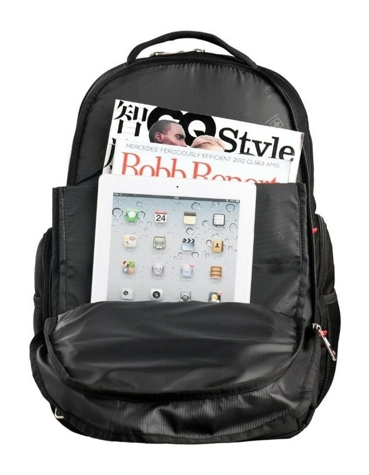 Swisswin Waterproof 15 Laptop Backpack Travel Business Work Bag Black image 4