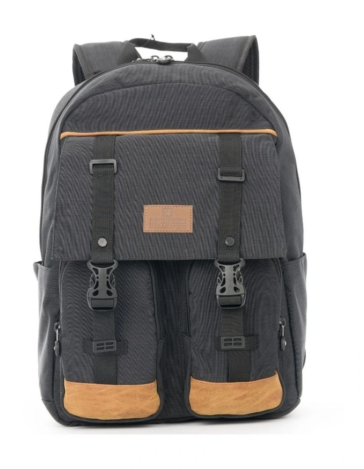 Swisswin Shoulder Crossbody Travel Daily Bag Black image 1