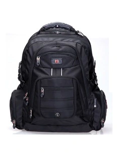 Swisswin Waterproof 17 Laptop Backpack Travel Business Work Bag Black