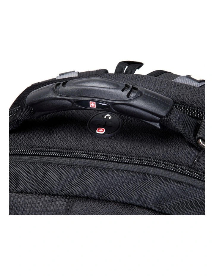 Swisswin Waterproof 17 Laptop Backpack Travel Business Work Bag Black image 4