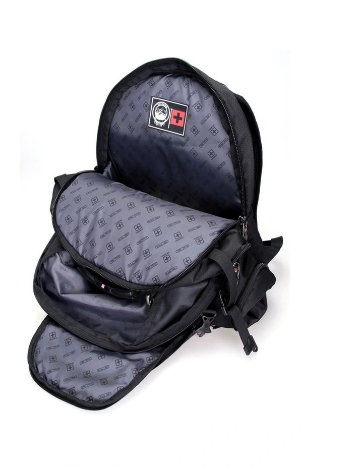 Swisswin Waterproof 17 Laptop Backpack Travel Business Work Bag Black image 6