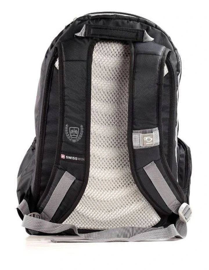 Swisswin Waterproof 15 Laptop Backpack Travel Business Work Bag Black image 2