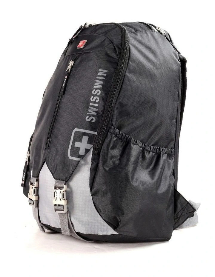 Swisswin Waterproof 15 Laptop Backpack Travel Business Work Bag Black image 3