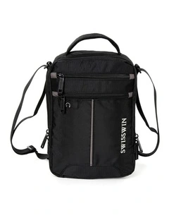 Swisswin Waterproof Messenger Travel Work Bag Black