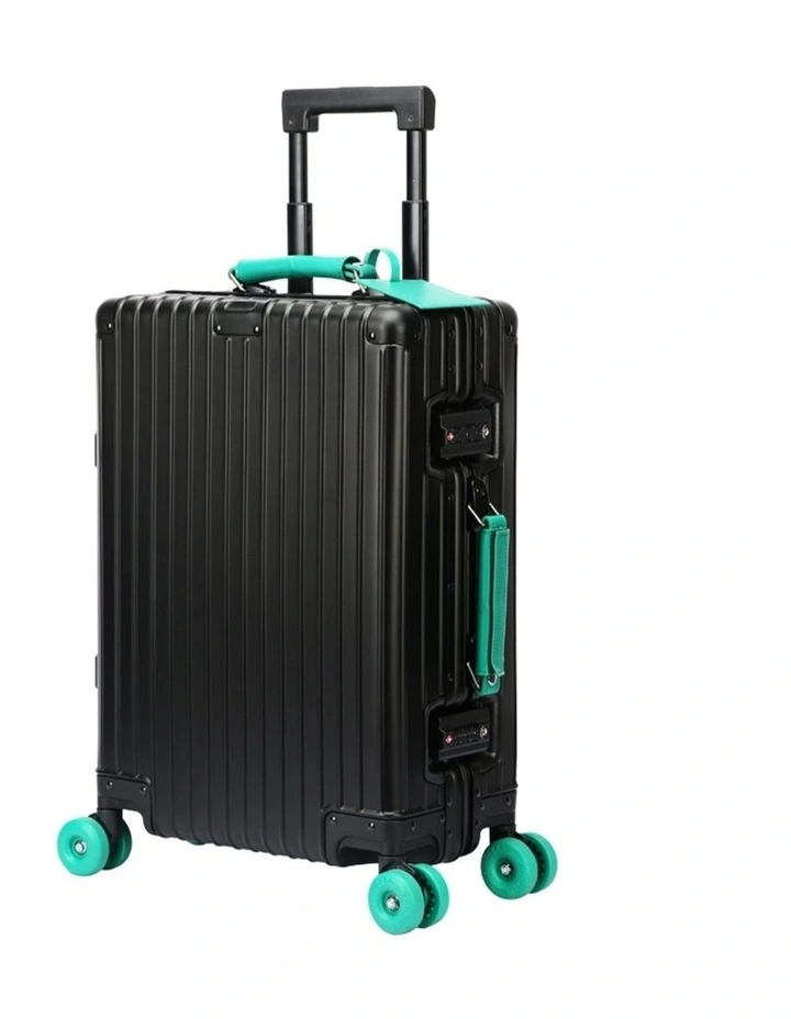 Bopai Aluminium Suitcase Travel Luggage Black image 1