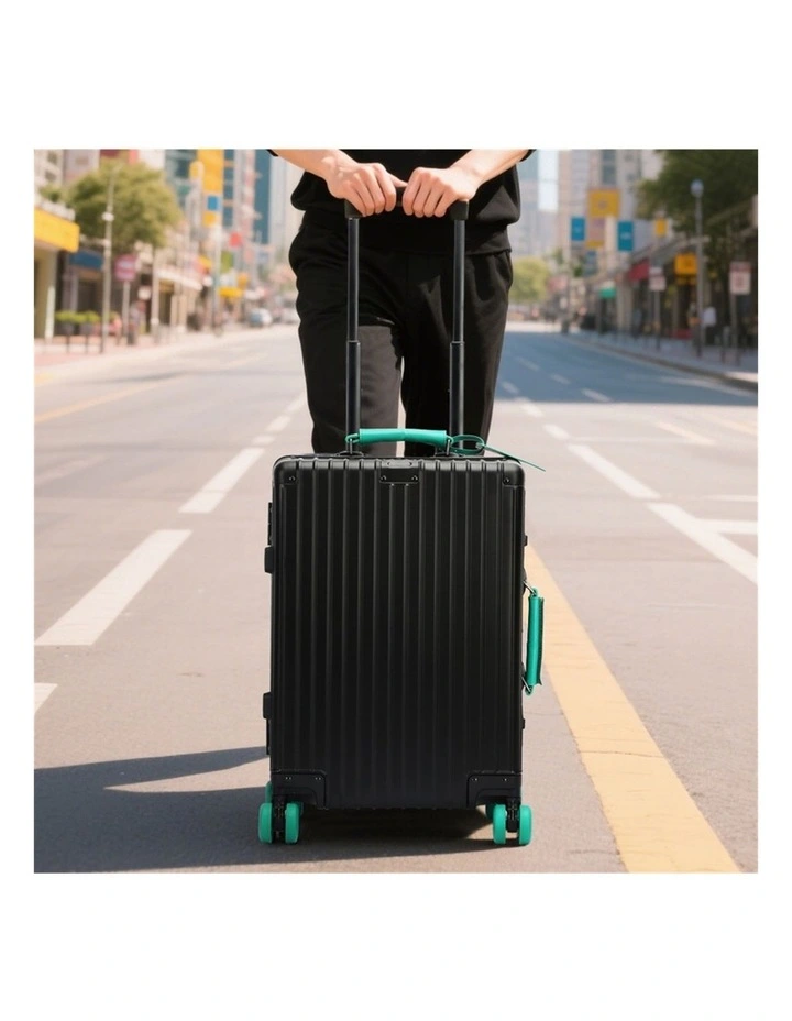Bopai Aluminium Suitcase Travel Luggage Black image 5