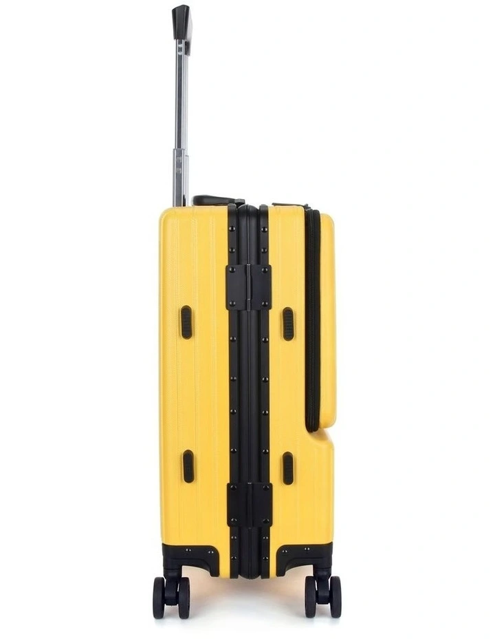 Swiss Aluminium Suitcase TSA Lock 8-Wheel Travel Luggage Yellow image 4