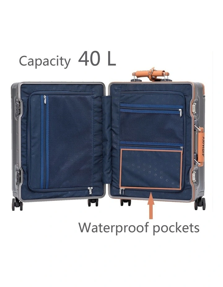 AIRWAY Titan Carry - Aluminium Frame Suitcase Carry-On Luggage 20 Inch image 6
