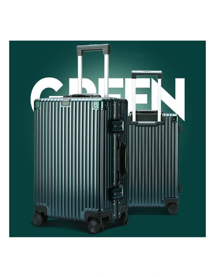 Bopai Aluminium Suitcase Travel Luggage Green image 2