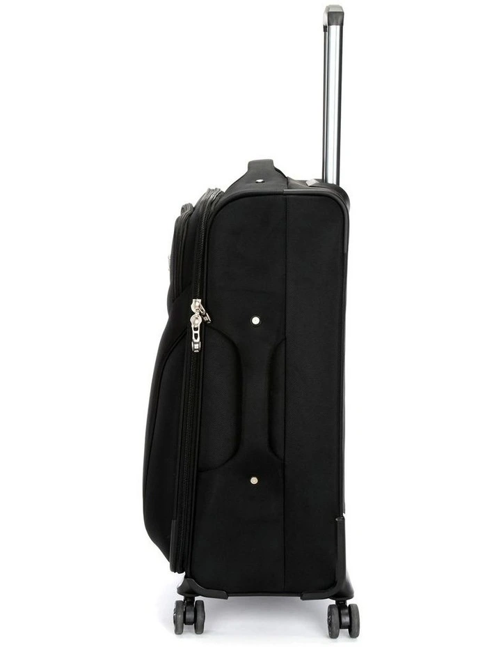 Swiss Suitcase TSA Lock 8-Wheel Travel Luggage Black image 3