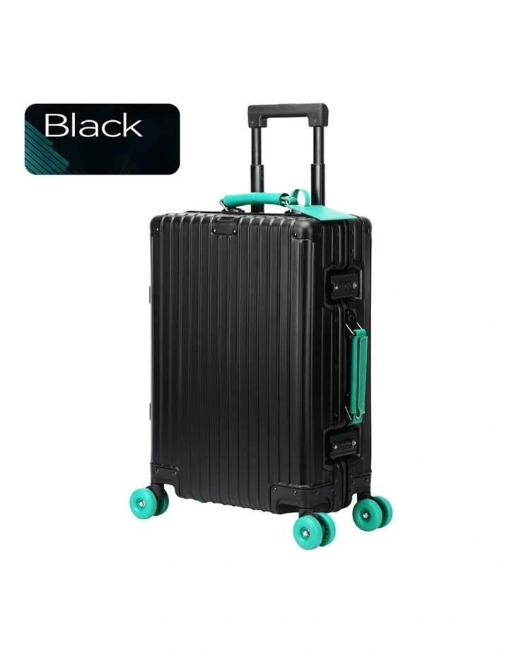 Bopai Aluminium Suitcase Travel Luggage Black image 2