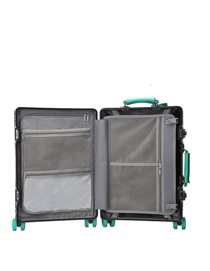 Bopai Aluminium Suitcase Travel Luggage Black image 6
