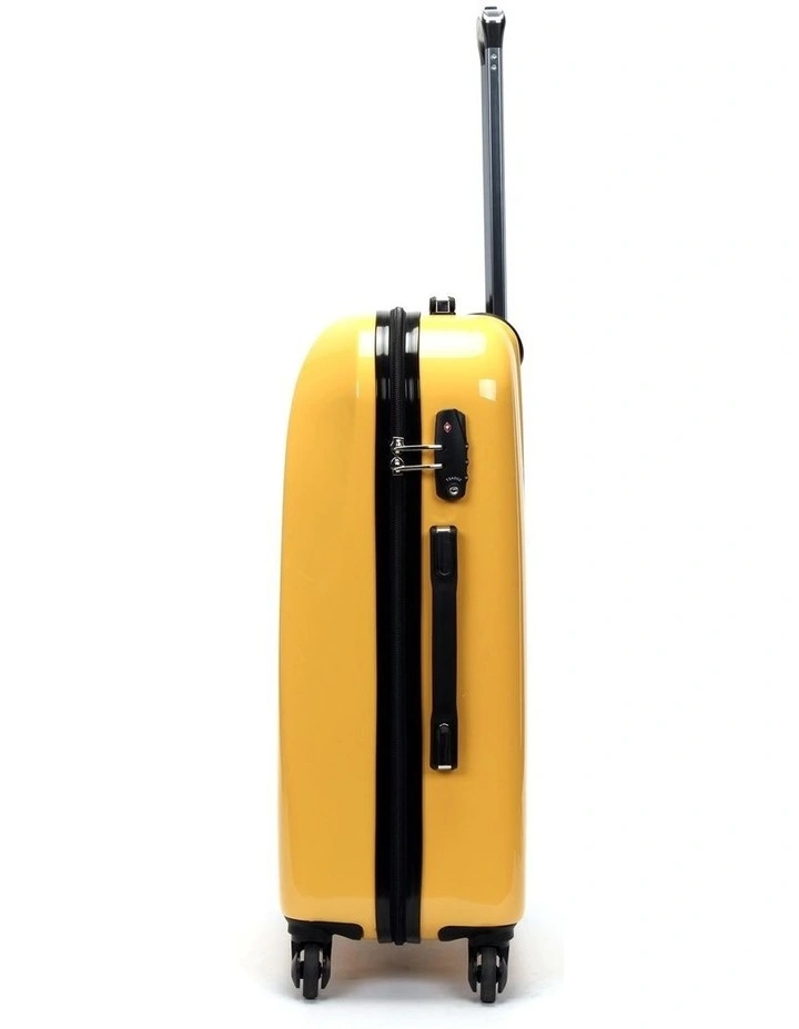 Swiss Suitcase TSA Lock 8-Wheel Travel Luggage Yellow image 2
