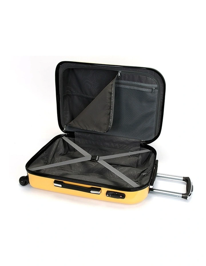 Swiss Suitcase TSA Lock 8-Wheel Travel Luggage Yellow image 6