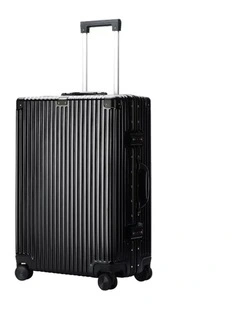 Bopai Aluminium Suitcase Travel Luggage Black