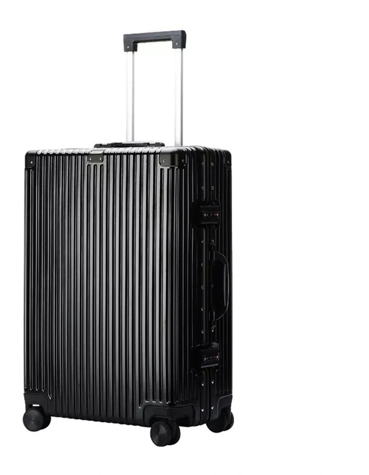 Bopai Aluminium Suitcase Travel Luggage Black image 1