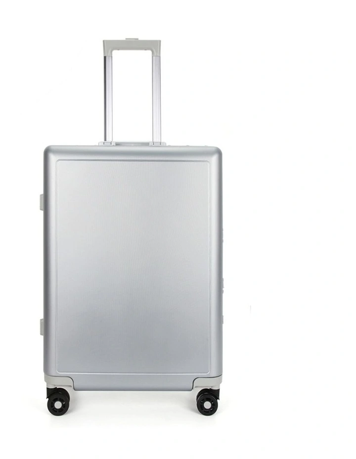 Swiss Aluminium Suitcase Travel Luggage Silver image 2