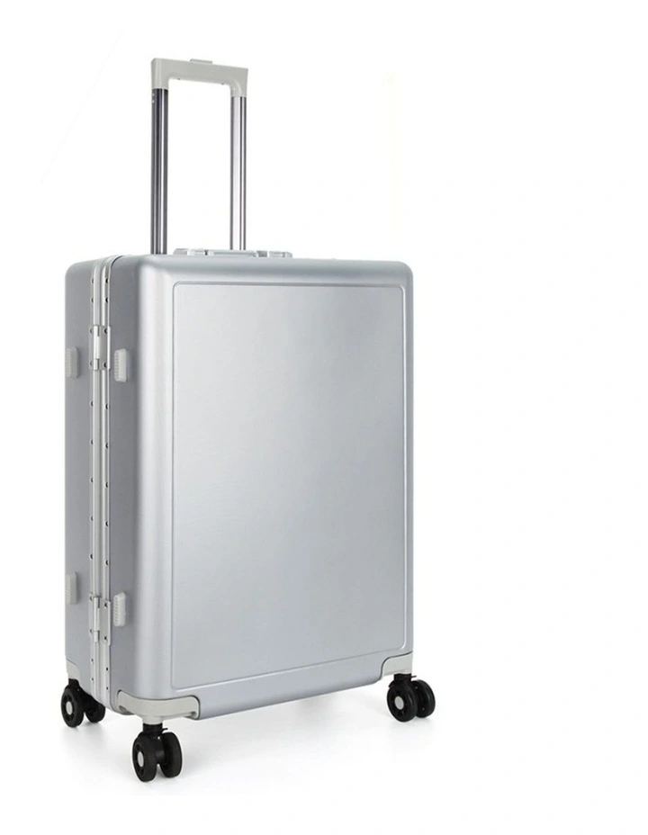 Swiss Aluminium Suitcase Travel Luggage Silver image 3