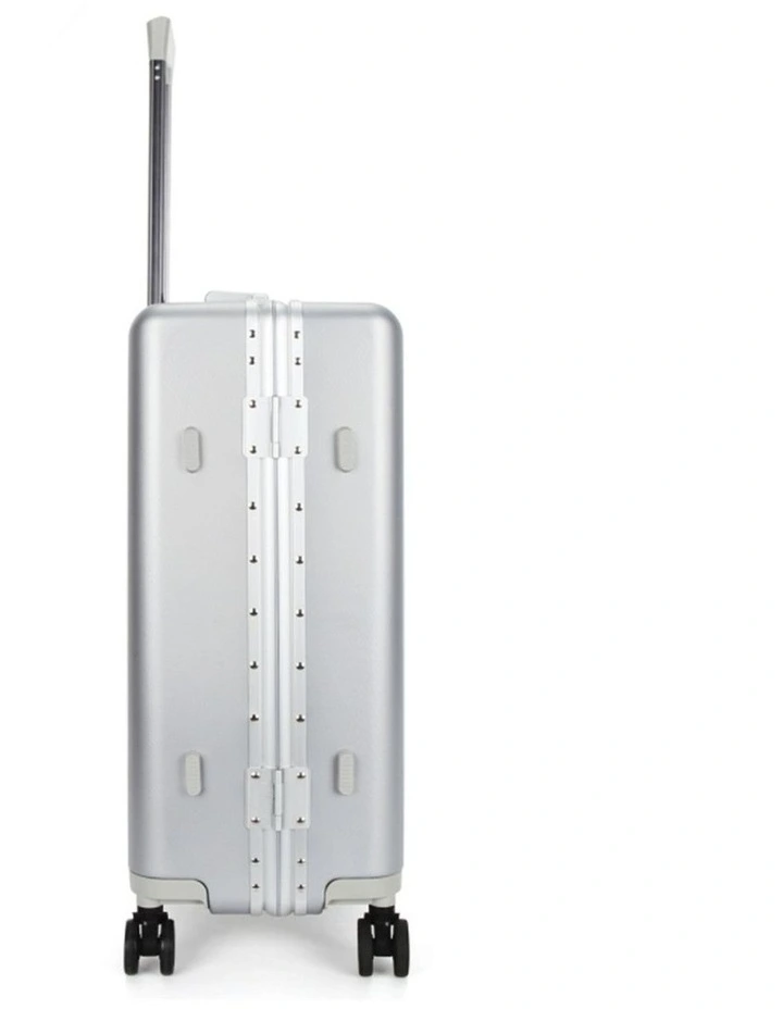Swiss Aluminium Suitcase Travel Luggage Silver image 4