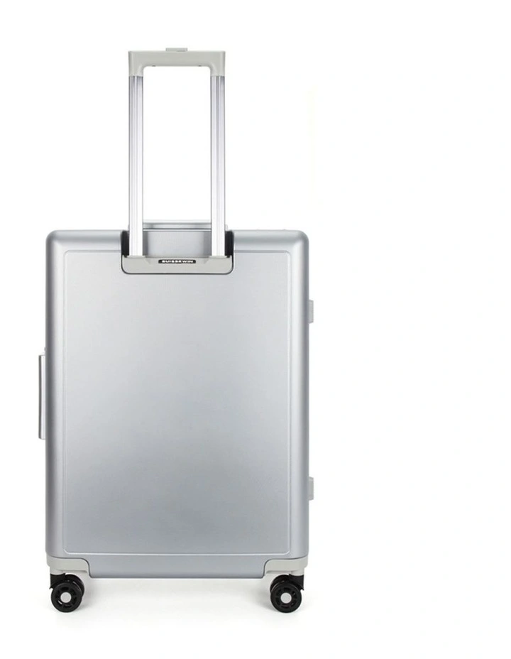Swiss Aluminium Suitcase Travel Luggage Silver image 6